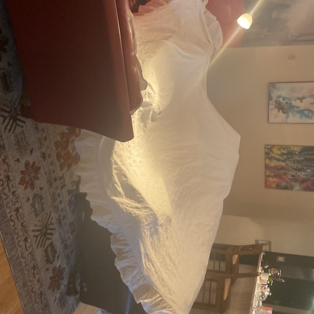 100% Ultra Soft Cotton Bedspread 120 x 120 in. Raw Ruffled Hem